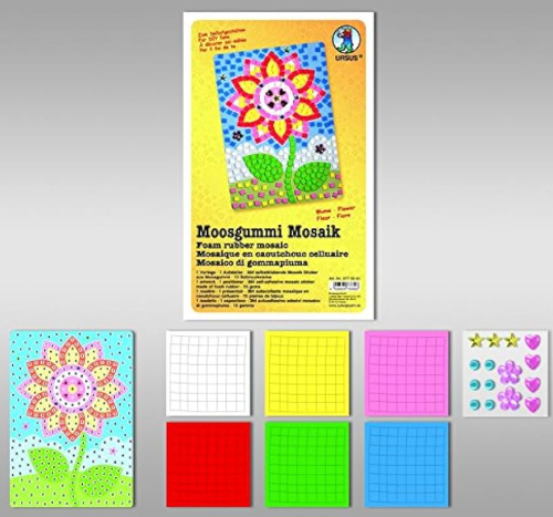 Mosaique en caoutchouc celluaire - Fleur